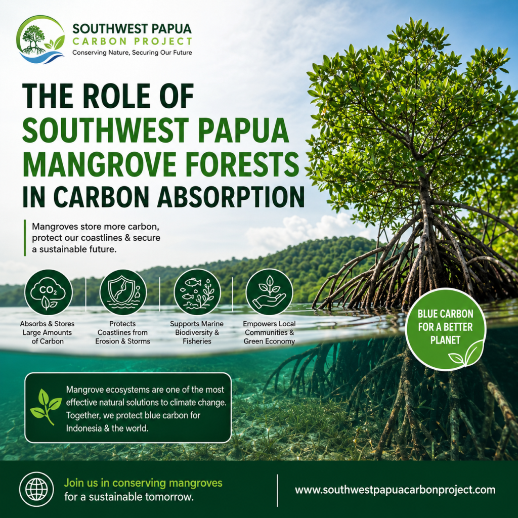 The role of mangrove forests in carbon absorption